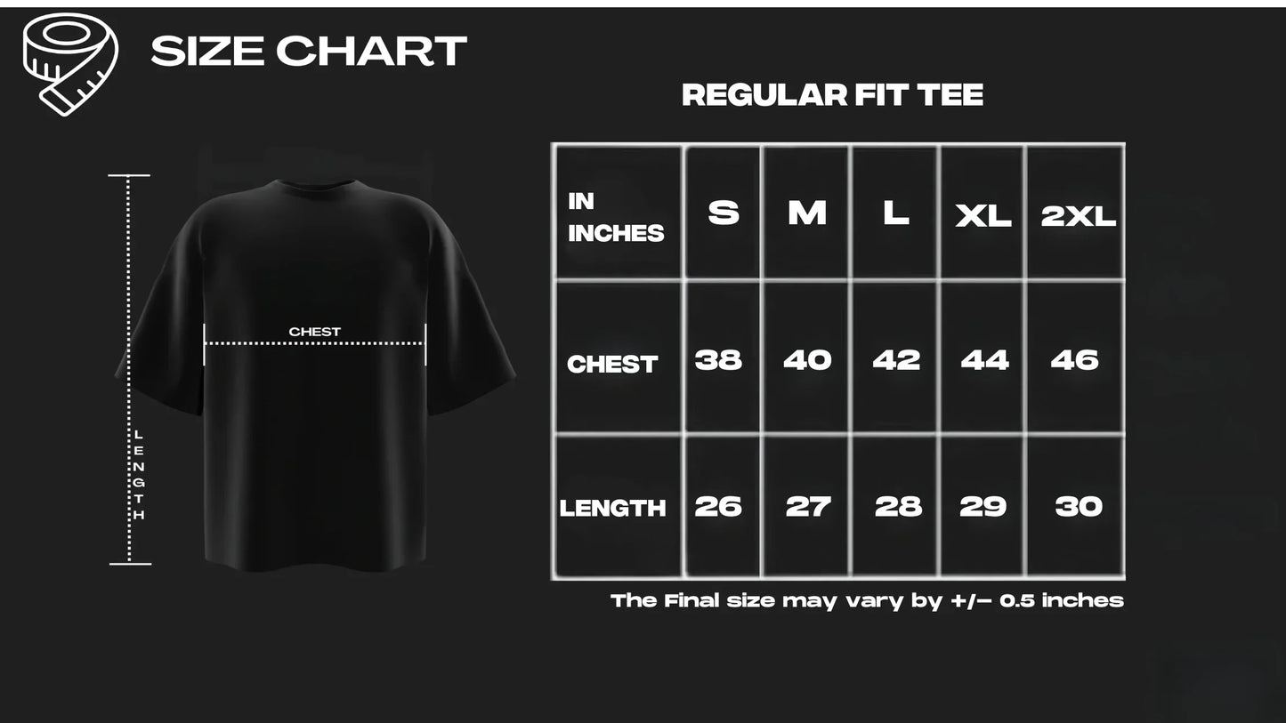Stylish Black Regular Fit T-shirt