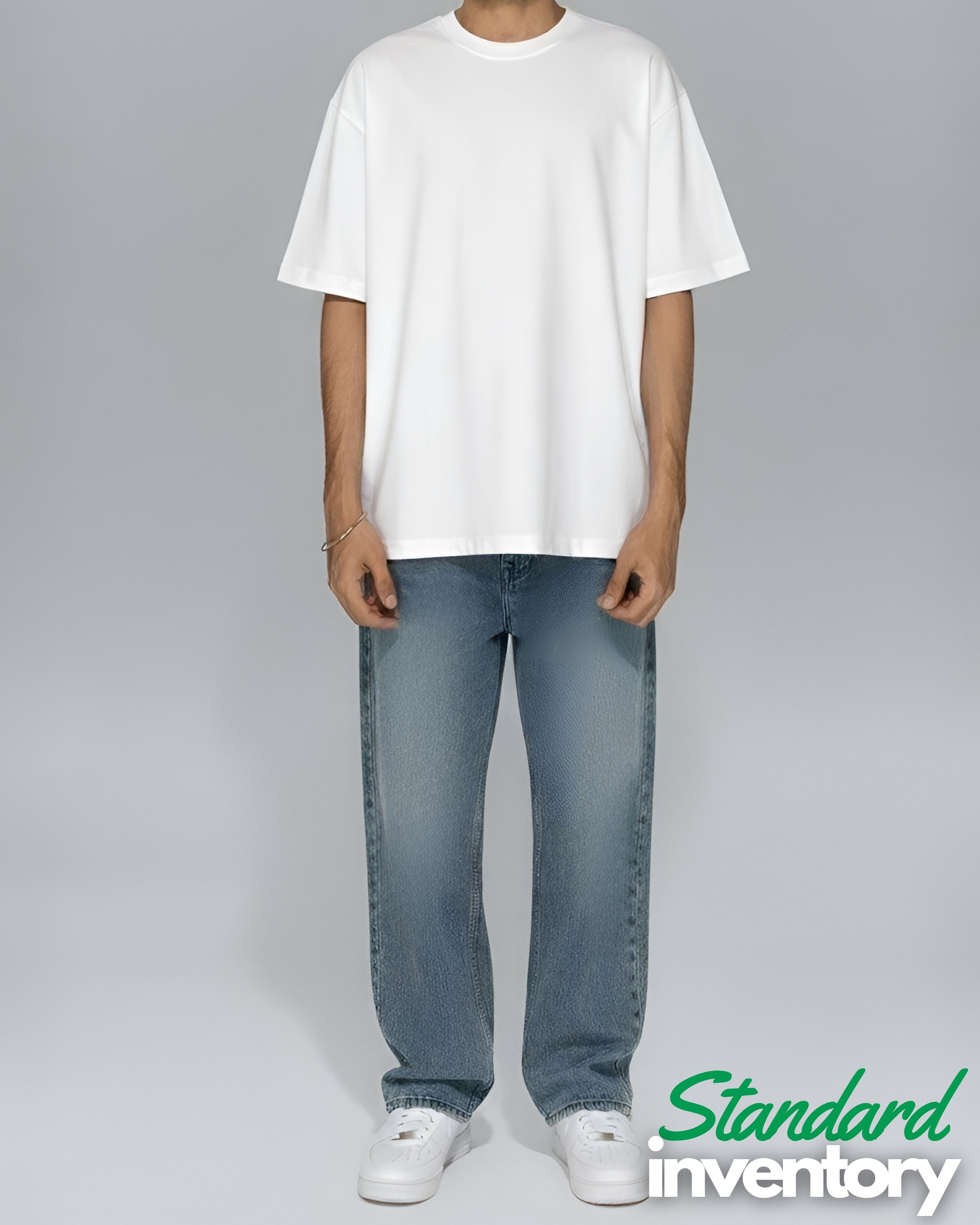 Vintage White Oversized Cotton T-Shirt